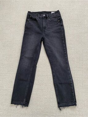 GAP Vintage Slim High Rise Jeans in Charcoal Black Size 26 Short